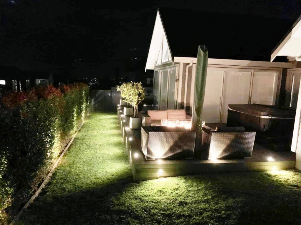 Outdoor lighting setup